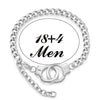 Simple all-in-one stainless steel couples handcuff bracelet for lovers Valentine's Day gift jewelry - Image 9