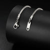 Round Snake Chain Necklace in Stainless Steel 0.9mm to 2mm - Image 5
