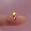 1PC Curved Cz Cartilage Stud Moon Leaf Helix Rook Conch Screw Back Earring Stainless Steel Ear Piercing Jewelry - Image 29