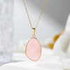 1pc Stone Irregular Pendant Necklace Pink Crystal Amethyst Tiger Eye Necklace Pendant for Women Couple Jewelry Gift - Image 12