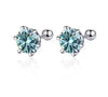 Earrings Silver Round Cut Stud Earrings Piercing Earrings for Men and Women Jewelry - Image 8