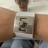 Vintage Wide Leather Cuff Bracelets Bangles For Women Cuff Bracelet Statement Jewelry Valentines Gift - Image 5