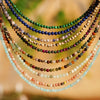 1PC 4mm amazonite stone beaded necklace for women ingx tiny pink wintersweet india onyx necklace women beaded jewelry - Image 1