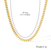 316L Stainless Steel Metal Gold Color Wheat Chain Necklace Bracelets Set For Women Jewelry Lady Gift - Image 6