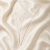 Simple Multilayer Pearl Back Chain Necklace Women Metal Zircon Water Drop Body Chain Bride Wedding Jewelry Accessories - Image 6
