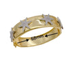 European and American Copper Zircon Hollow Hexagonal Star Heart-shaped Bangles Jewelry for Women - Image 5
