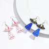 Mirrored Ufo Alien Acrylic Earrings for Women Glitter Pink Rocket Spaceship Long Drop Earring Creative Jewelry Birthday Gift - Image 4