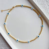 Evil Eye Necklace for Women Gold Plated Beaded Necklaces Natural Pearl Beads Choker Boho Summer Beach Jewelry Gifts - Image 7