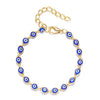 Blue Evil Eye Bracelet for Women Turkish Lucky Resin Bead Chain Adjustable Bangle Bracelet Birthday Party Jewelry Gift - Image 4