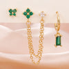 3PCS Stainless Steel 12 Constellation Birthstone Earrings Set for Woman Cartilage Piercing Earrings Jewelry - Image 15