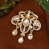 Sunspicems Morocco Crystal Brooches For Women Gold Color Caftan Brooch Pins Flower Algeria Bride Wedding Jewelry Dubai - Image 3
