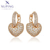 Copper Gold Color Heart Hoop Earrings for Women Simple Party Gifts - Image 8