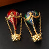 Skeds Middle Design Baroque Enamel Balloon Alloy Vintage Pin Brooch For Women Elegant Classic Palace Badges Accessories - Image 2
