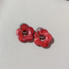Multicolor Transparent Acrylic Resin Marbling Flower Drop Earrings for Women Gold Color Ear Buckle Jewelry - Image 13