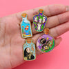 4pcs/Set Anime Ghost Enamel Pin Movie Magic Bottle Brooch Lapel Pin Badge on Backpack Clothing Accessories Jewelry Gifts - Image 4