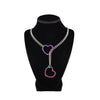 Heart O-ring Slip Chain For Women Punk Rock Necklace Stainless Steel Cuban Long Necklace Simple Adjustable Y-Necklace - Image 14