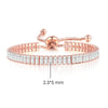 Simple Tennis Bracelet For Women Rectangle Zircon Silver Color Adjustable Bracelets On Hand Friend Gift Jewelry - Image 27