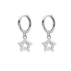 Cute Snowflower Christmas Earring Pave Cubic Zirconia Hoop Earrings for Women Christmas Jewelry - Image 15