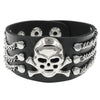 Gothic Skeleton Skull Punk Rivet Bracelet Retro Couple Bangle PU Leather Bracelet Jewelry Gift - Image 15