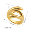 Vintage Stainless Steel Rings for Women Punk Chunky Irregular Smooth Adjustable Open Ring Jewelry Weddings Gifts - Image 20