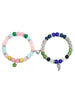 2 pcs of Spider Pendant Herat Shape Magnet Bead Elastic Couple's Bracelets, Bff Jewelry Gift - Image 8