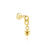 Open Heart Hoop Earrings in Gold Tone or Silver Tone - Image 20