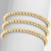 Gold Plated Beaded Bracelet Stretch Bracelets for Women Minimalist Jewelry Stackable Gift for Gilr Friend - Image 1