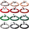 8MM Stone Bead Braid Bracelets Minimalist Carnelian Agates Jades Gem Woven Bangle Jewelry Gift For Women Men - Image 1