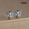 2PCS Simple Mini Butterfly Huggie Hoop Earrings 6MM 8MM Small Colorful Zircon Cartilage Earring Ear Bone Nail Piercing Jewelry - Image 18