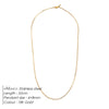 Men's Necklace 2MM Stainless Steel Paperclip Chain Gold-plated Punk Accessories Birthday Gift - Image 9