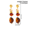 Vintage Resin Acrylic Geometric Pendant Earrings for Women Bohemia Round Water Droplet Drop Earrings Jewelry Accessories - Image 5