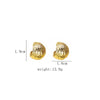 Vintage Gold Metal Drop Clip on Earrings for Women Gothic Punk Geometric Statement Non Pierced Earrings Jewelry - Image 6