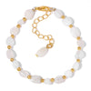 Multicolor Bead Bracelet with Square Spacer Details and Stone-Look Options - Image 16