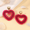Big Water Drop Shape Drop Earrings For Women Colorful Beads Handmade Threading Crystal Long Earrings Jewelry Gift - Image 9
