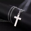 Stainless Steel Cross Pendant Necklace For Women Men Link Chain Charm Necklace Cool Boys Girls Punk Hip Hop Jewelry Gift - Image 3