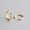 Silver Simple Matte Bohemian Round Ear Buckle for Women Punk Unisex Rock Hoop Earring Jewelry Accessories - Image 42