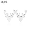 Minimalist Silver Color Deer Horn Earrings Women Christmas Jewelry Cute Elk Antler Ear Studs Unique Tree Branch Earings - Image 11