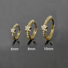 Rook Piercing Star Hoop Earring Conch Helix Tragus Lobe Ear Cartilage Piercing Jewelry Zircon 1PC Ear Ring for Women Gift - Image 7