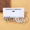 24 Pcs Vintage Hoop Earrings Set for Women Boho Metal Circle Geometric Twist Pearl Studs Earrings Jewelry Gifts - Image 11