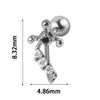 1PC 316L Steel Zircon Corss Cz Barbell Earrings Corss Helix Ear Cartilage Tragus Daith Piercing Body Jewelry 20G - Image 26