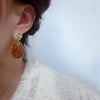 Geometric Resin Drop Earrings in Multiple Colors - Image 4