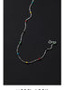 Modian 925 Sterling Silver Rainbow Color Crystal Necklace For Women Shiny Simple Long Chain Choker Fine Jewelry Gift