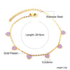 Blue Stone Anklets for Women Bracelet on Leg Stainless Steel Women's Chain Anklets Wedding Party Jewelry - Image 22