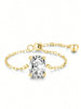 Silver Round Oval Water Drop Shape Zircon Chain Adjustable Ring For Women Anniversary Hight Quality Jewelry - Image 7