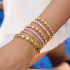 Star-Detail Chain Bracelet with Gold-Tone Finish - Image 3