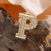 2PCS Metal Initial A To Z 26 Letters Pin Suit Shirt Collar Lapel Brooch Pin Badge Jewelry For Men Women Accessories - Image 12