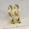 Colorful Zircon Water Drop Hoop Earring for Women Simple Geometry Stainless Steel Huggie Earring Piercing Jewelry - Image 10