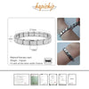 Women's Jewelry 9mm Width Itanlian Elastic Charm Bracelet Stainless Steel Bangle ST - Image 2