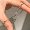 high-quality sparkling star bangles for women inspired silver charm bracelet suitable for daily jewelry gifts - Image 5
