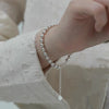 Silver Ball Bracelets For Women Round Beads Adjustable Charm Bracelet Party Wedding Jewelry Gifts - Image 4